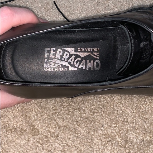 ?Black Ferragamo Cap toe oxfords? main image 7